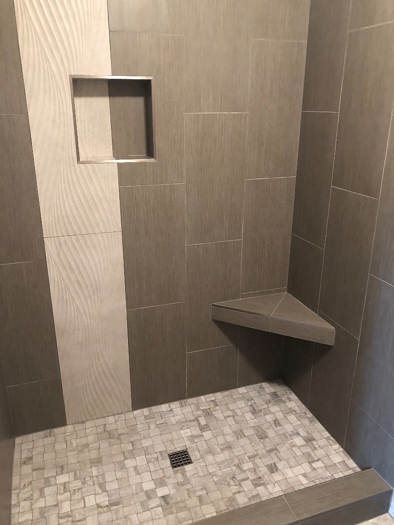 Master shower