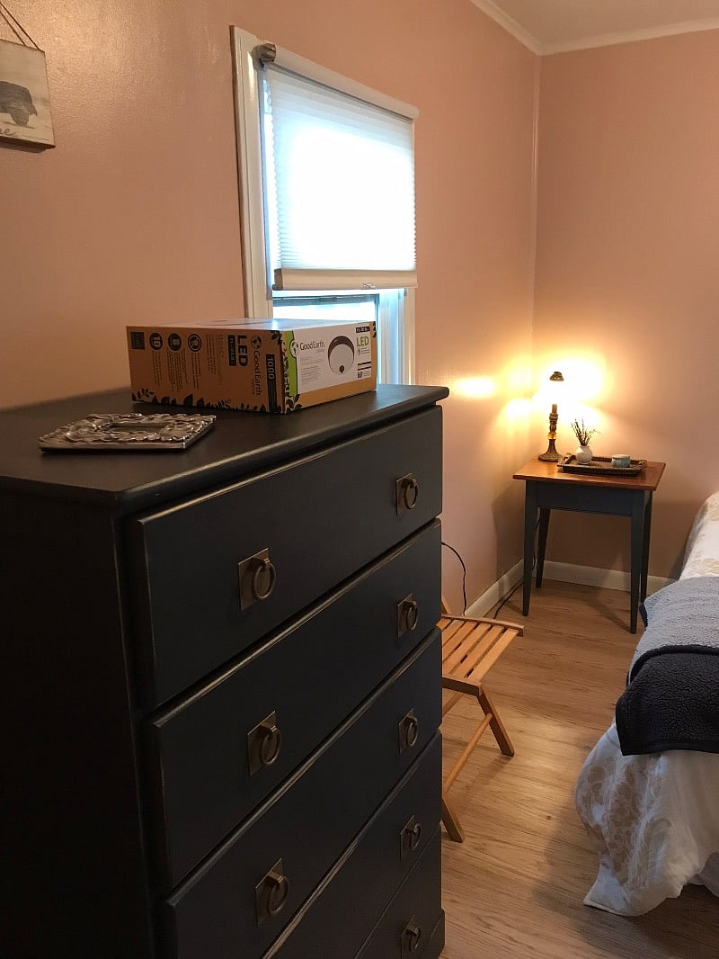 4 draw bureau and closet.