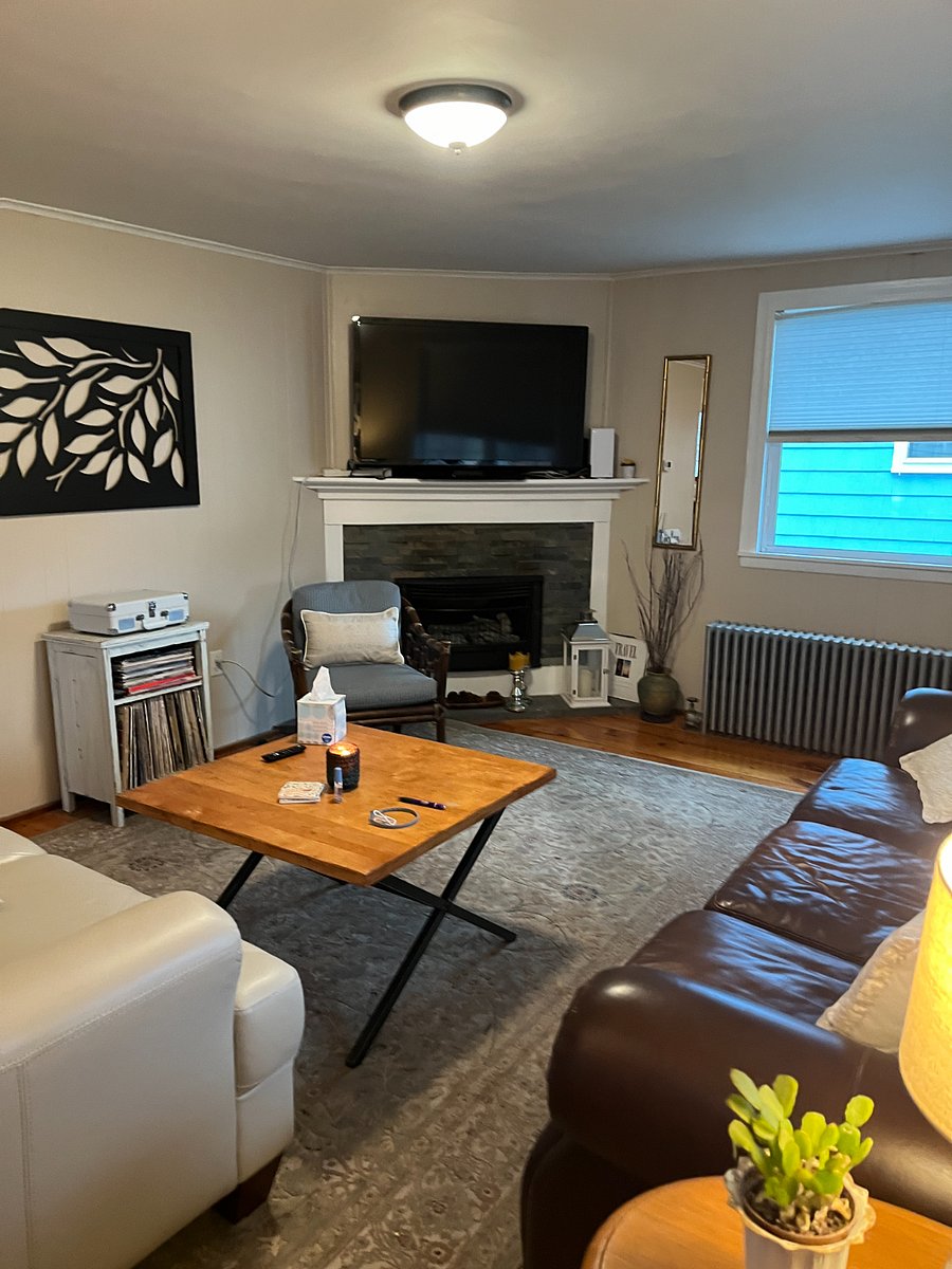 cozy gas fireplace!