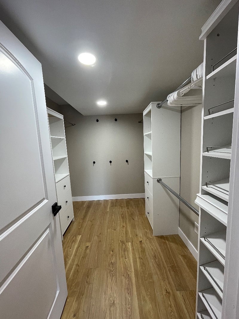Master walk in closet