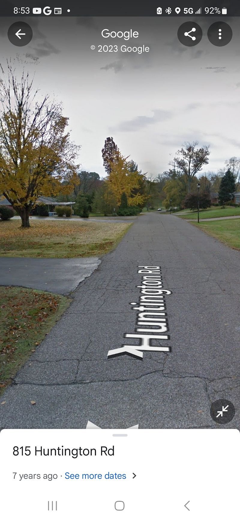 Street view facing south
