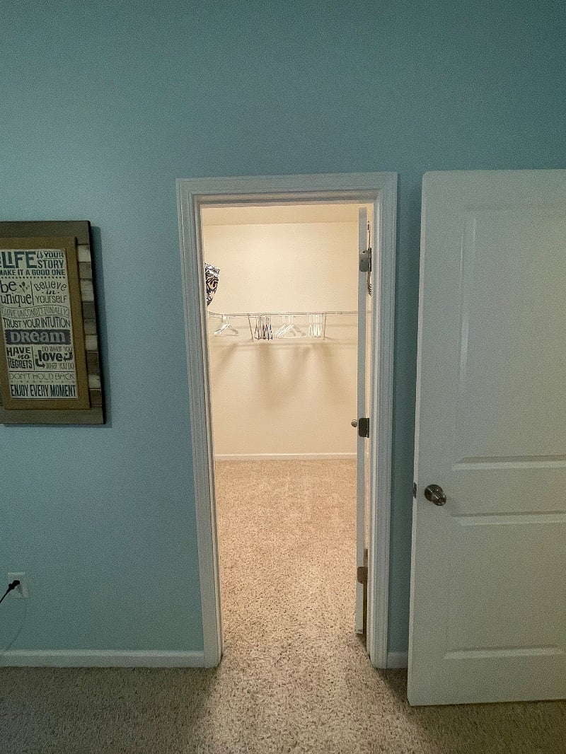Primary closet
