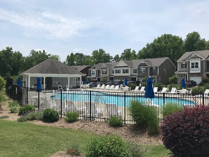 Community salt water pool