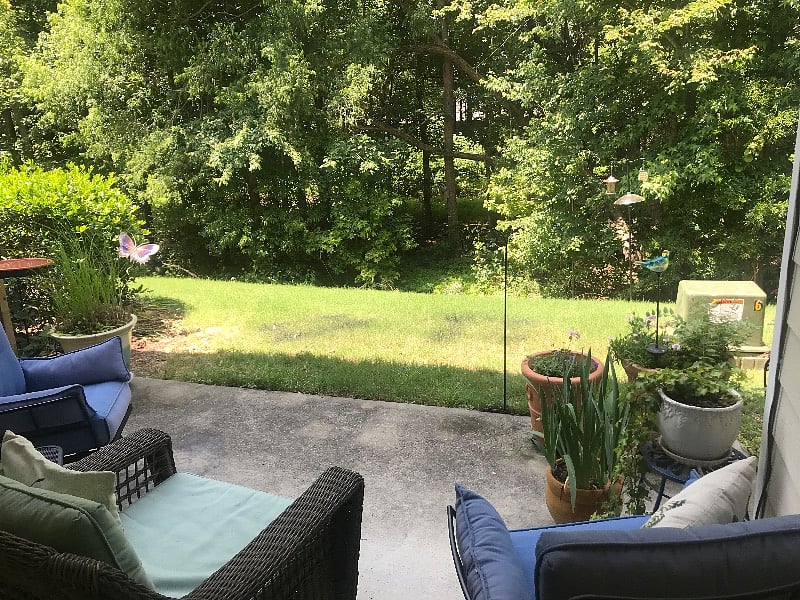 Lovely back porch. 