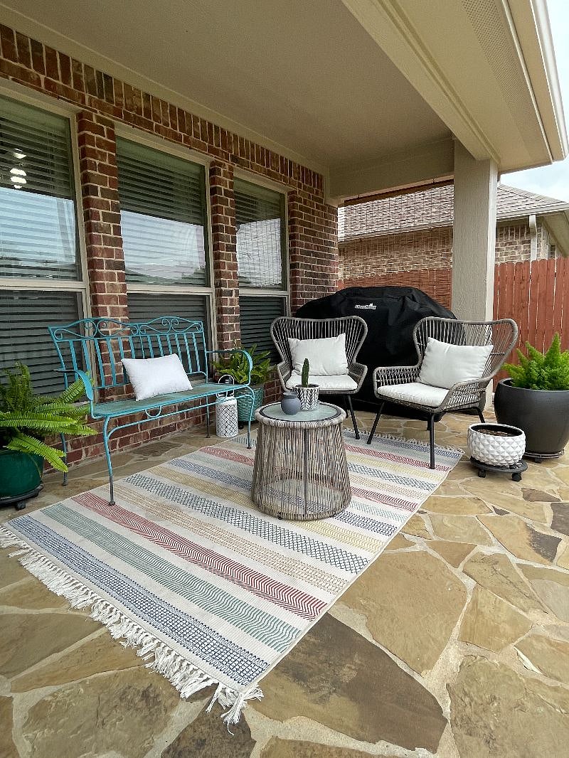 Back porch, grill