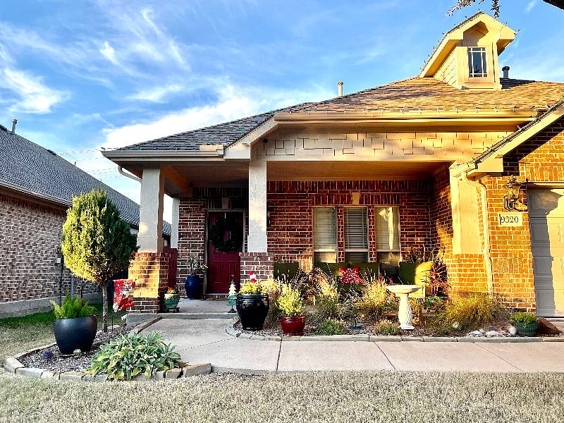 Roomy front porch