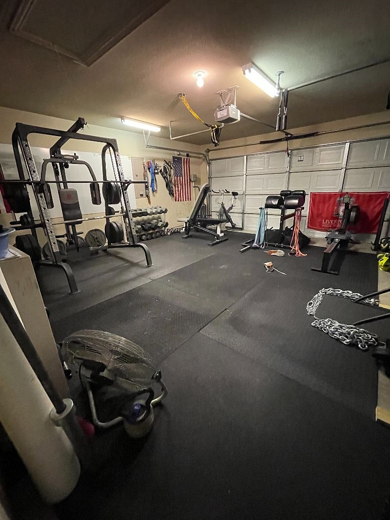 Full gym. 