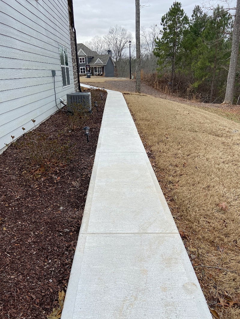 Private walk way. Lighted