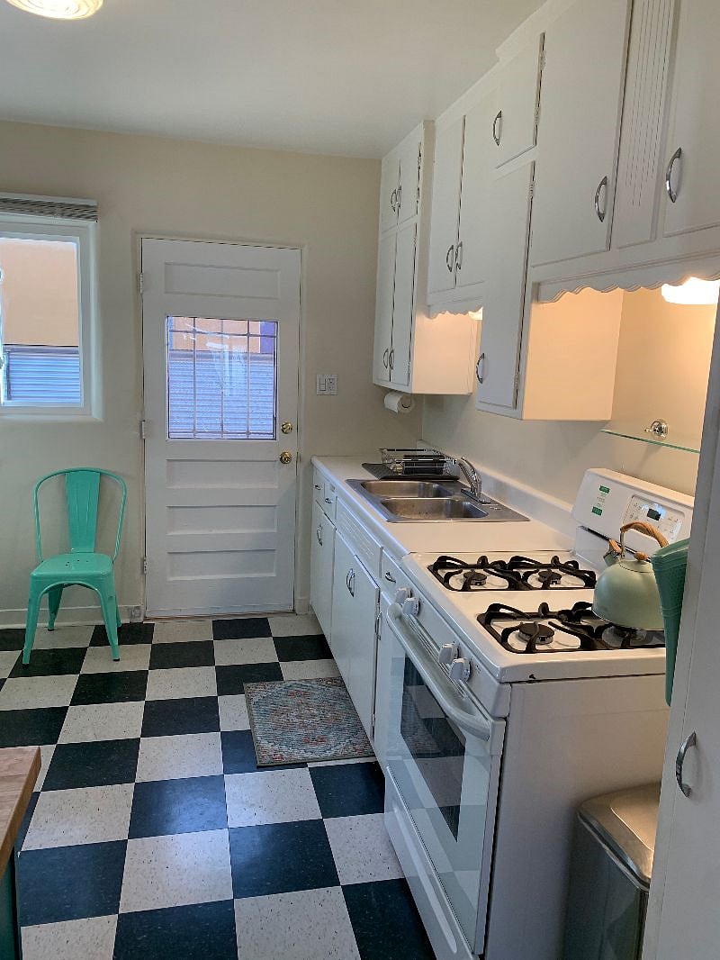 Tons of cabinets and storage