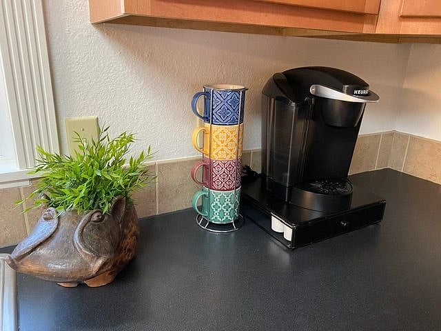Coffee Station.  We also have a drip coffee pit and electric tea kettle. 