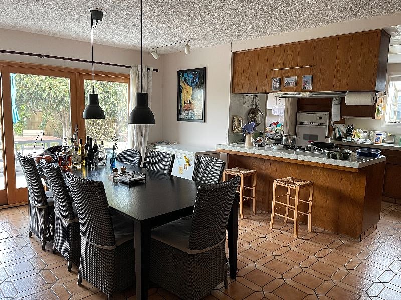Dining room and kitchen