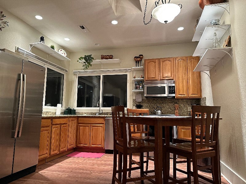 Kitchen with eat in dining