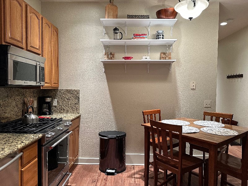 Kitchen with eat in dining