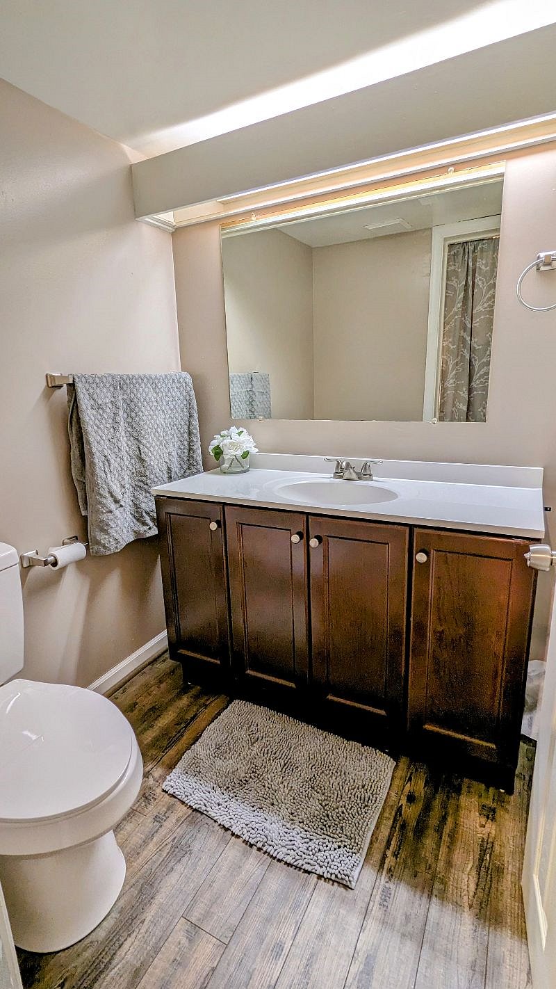 Primary bathroom direct access to bedroom