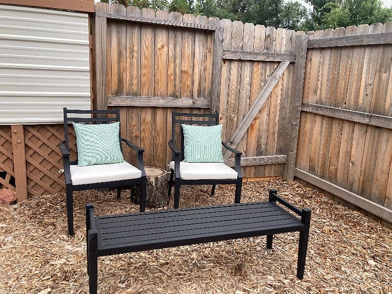 Sit in the mornings and listen to the birds with your morning coffee/tea or enjoy the sunset in the evening.