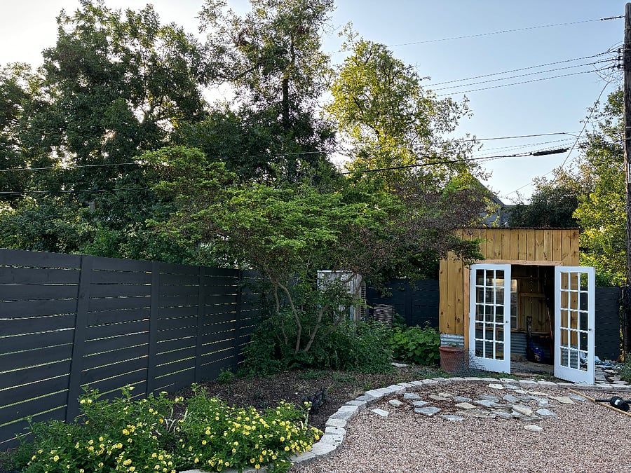 Low maintenance and xeriscaped