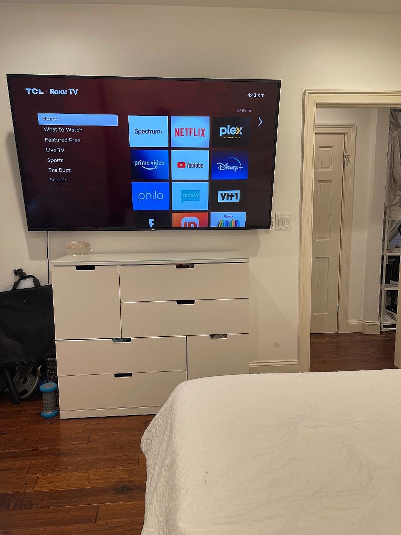 75" Smart TV & dresser