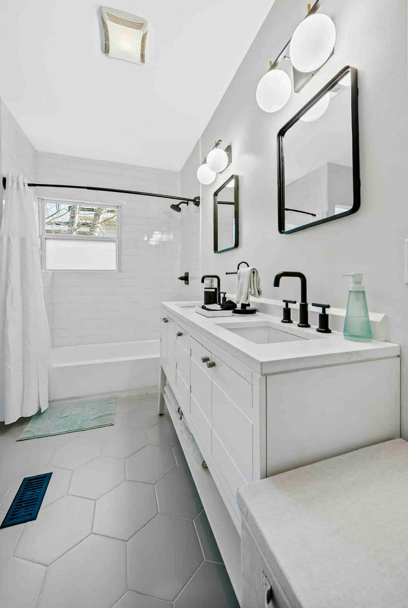 Full bathroom with shower