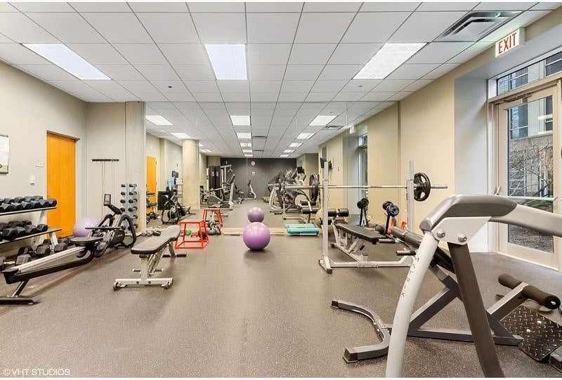 Gym in building