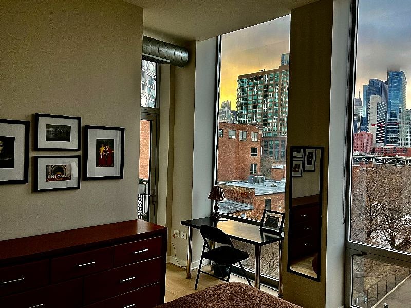 Gorgeous views from your room (& dedicated work space) later in the day...
