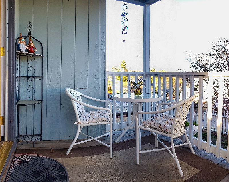 Great spot for morning coffee.