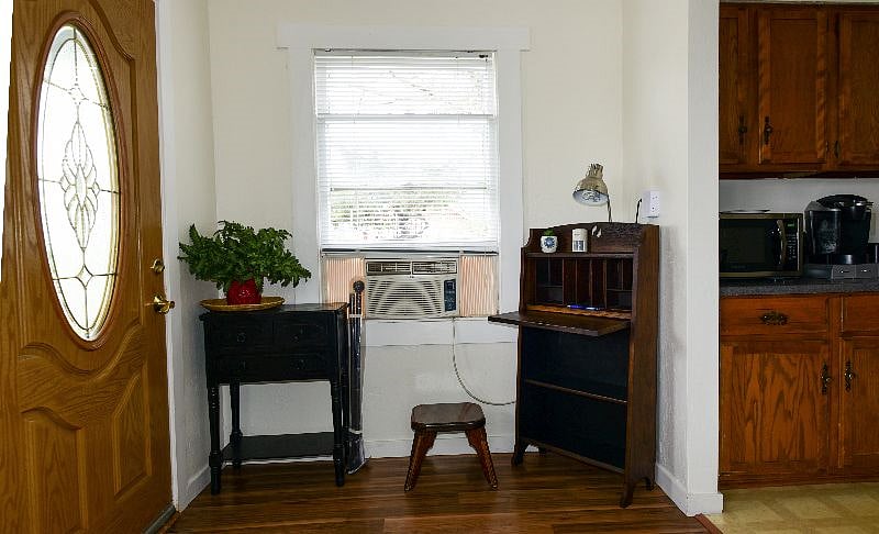 Window air conditioner and secretary for your use.