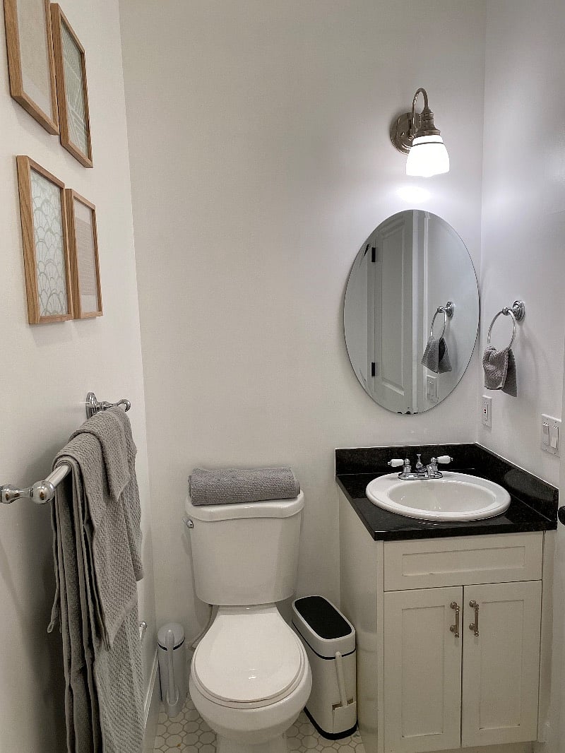 I will be adding a couple shelves I. The Bathroom to place the remaining towels. There are 2 full sets of towels.