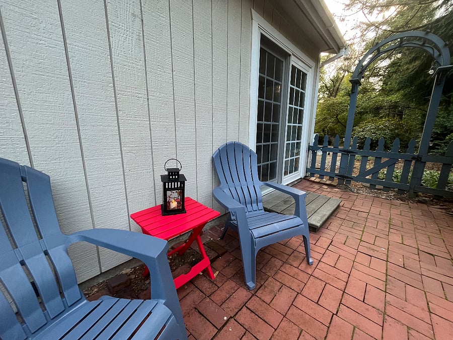 Private outdoor seating area