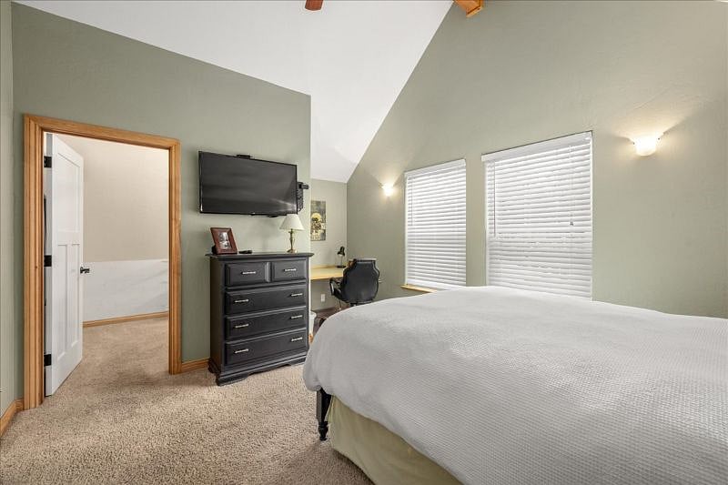 Bedroom and satellite TV