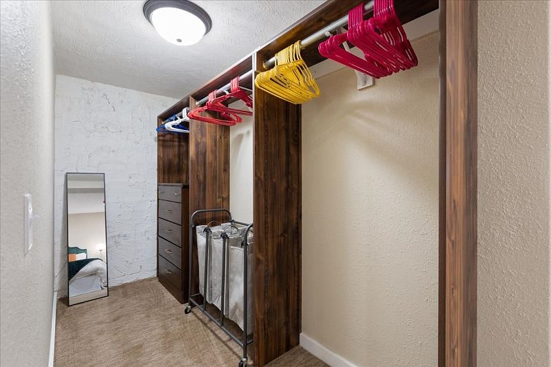 Downstairs walk-in closet