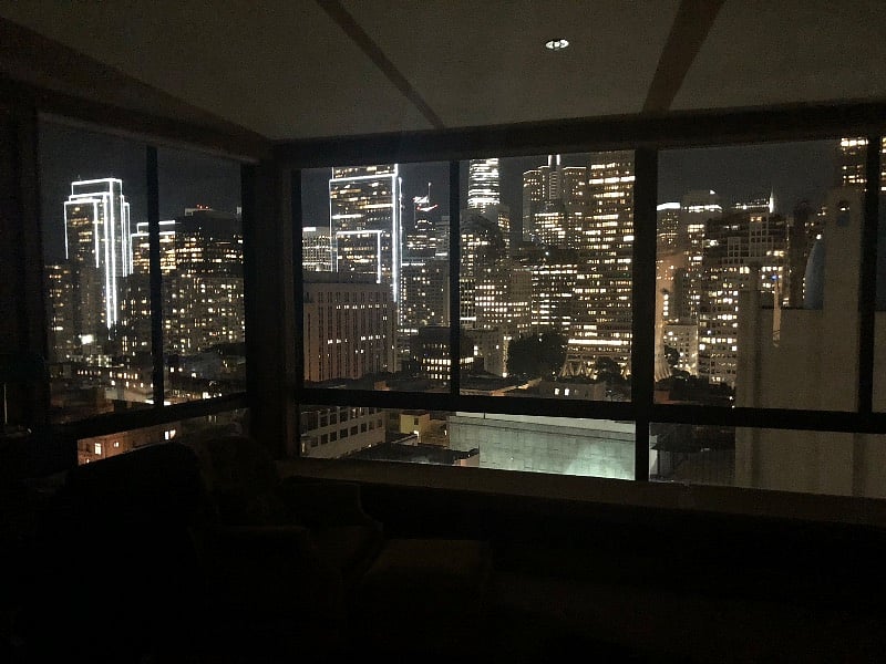 View from the unit during the holiday season