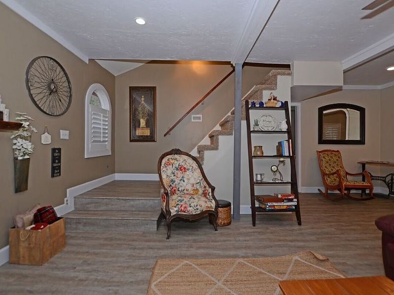 Front room to upstairs (stairs are steep) no dogs allowed upstairs