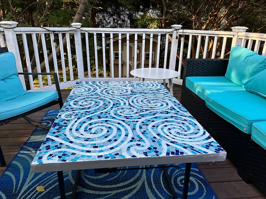 Back deck lounge area