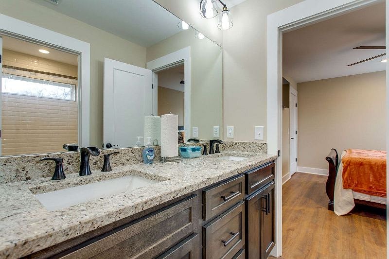 Jack and Jill bathroom for Bedroom #2 and Bedroom 3