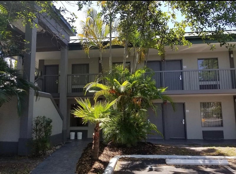 Exterior of room