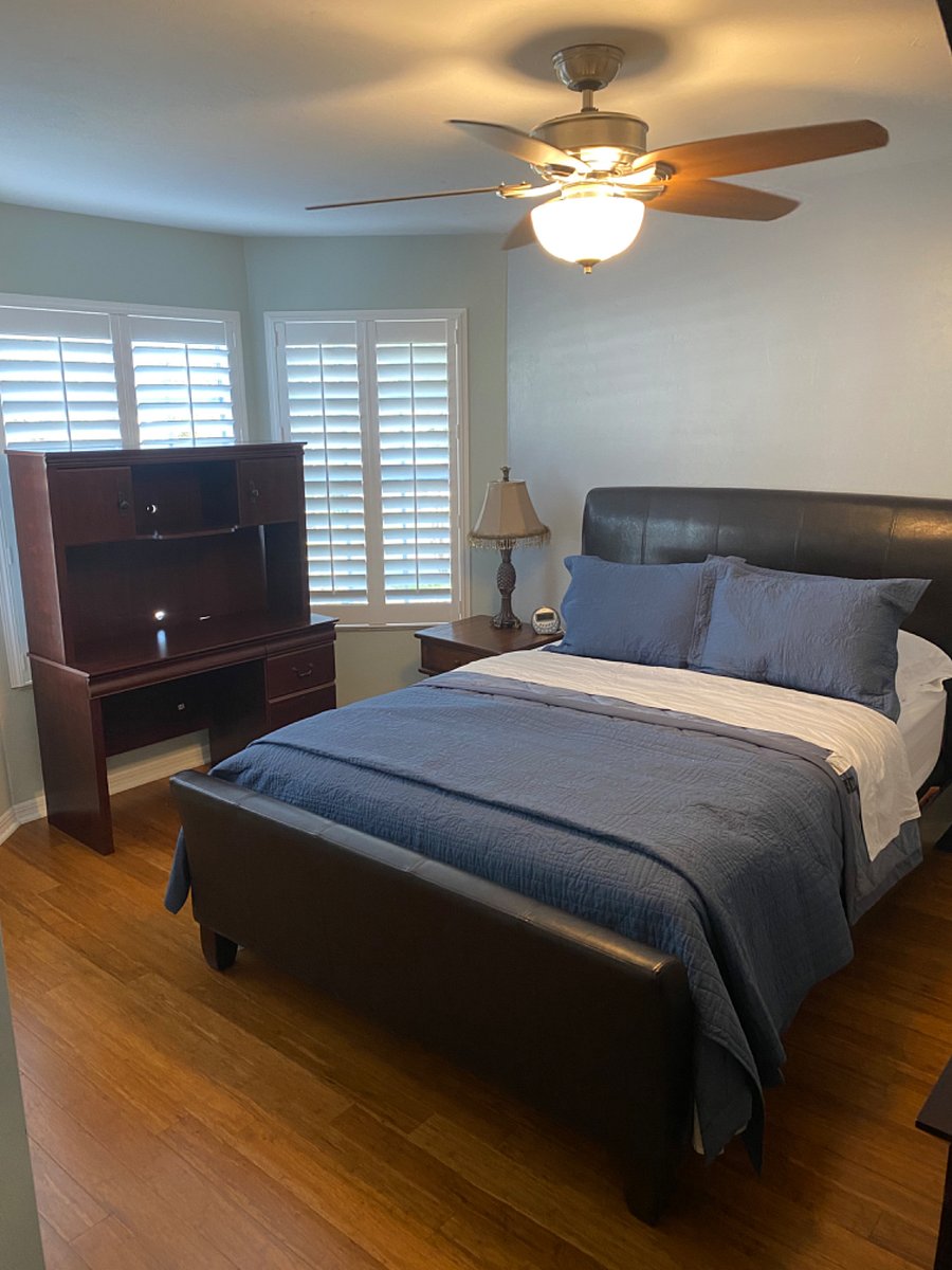 Bedroom 2. Beautiful bay window and pretty community view. Plenty of closet space!