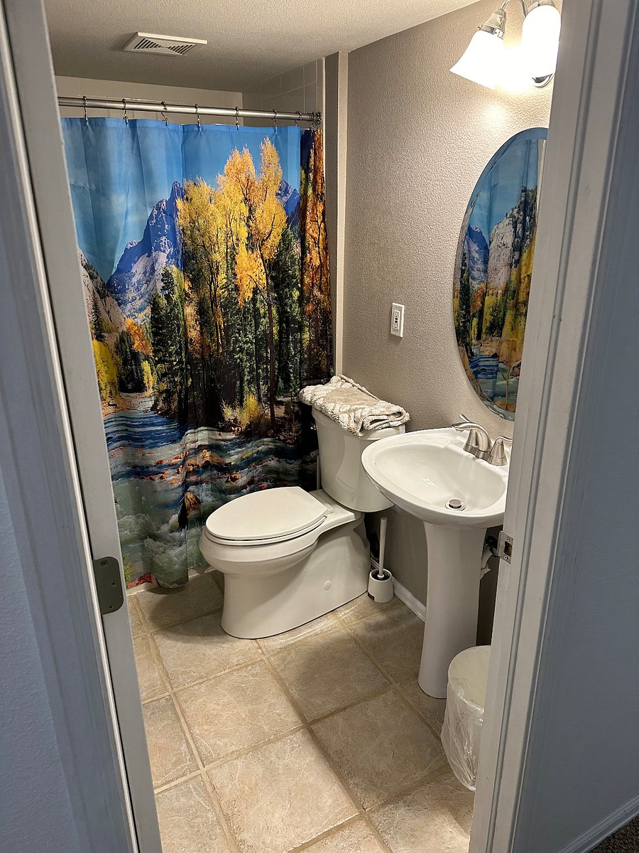 Shower and toilet room.  Towels and toilety items upon request per guest needs.