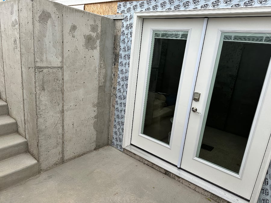 New exterior private entrance.  Excuse the unfinished look. All is safe and waterproof.
