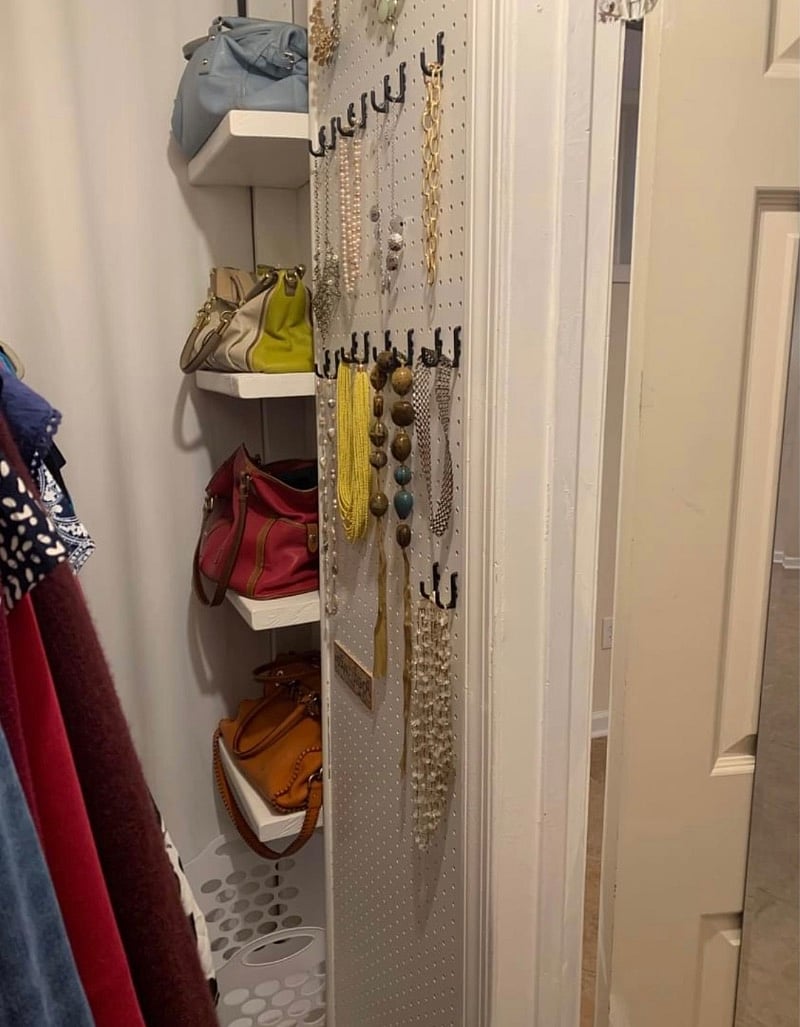 Additional storage in closet