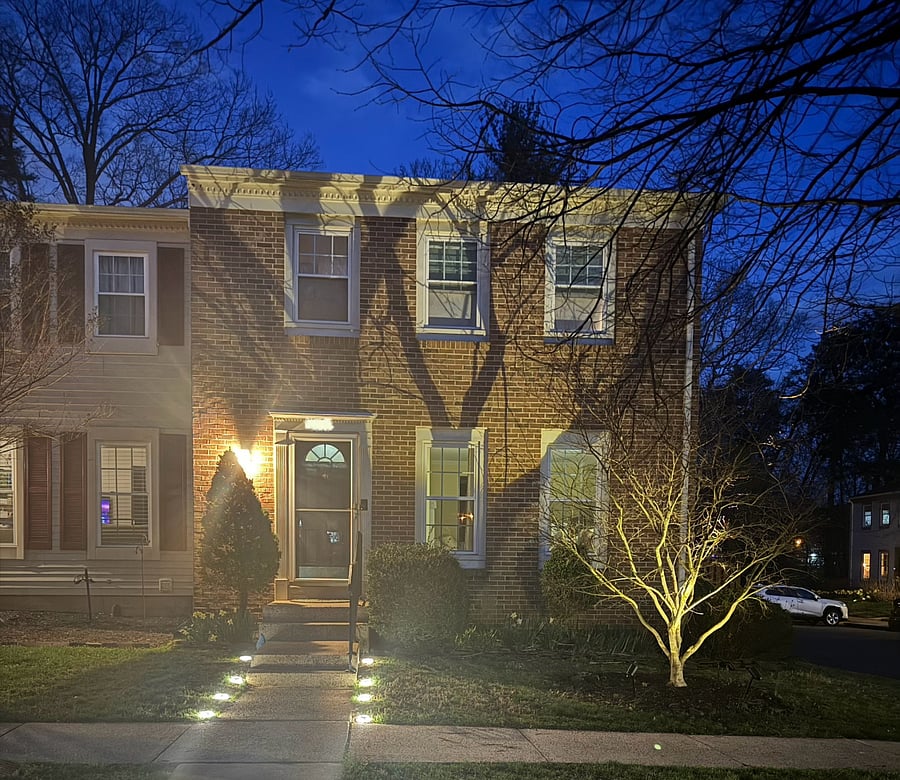 Front view of the home