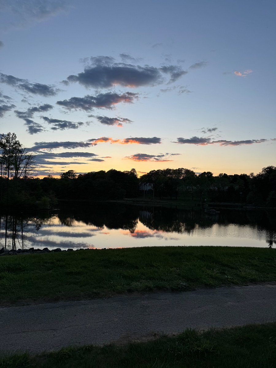 Sunset view of the lake - just behind the house