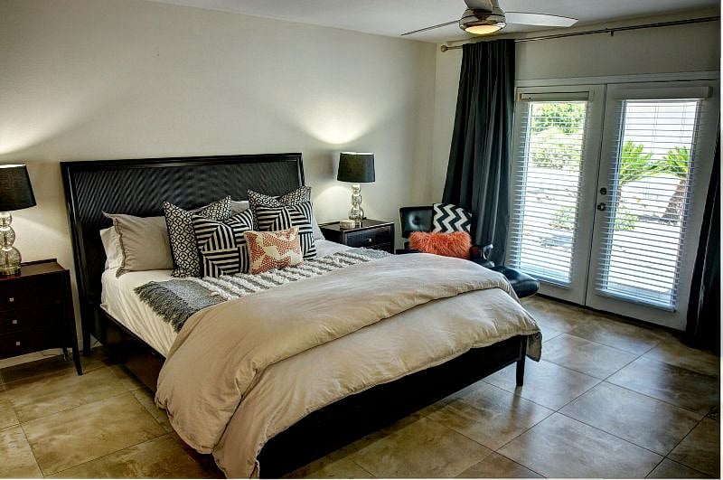 LARGE primary bedroom with separate entrance