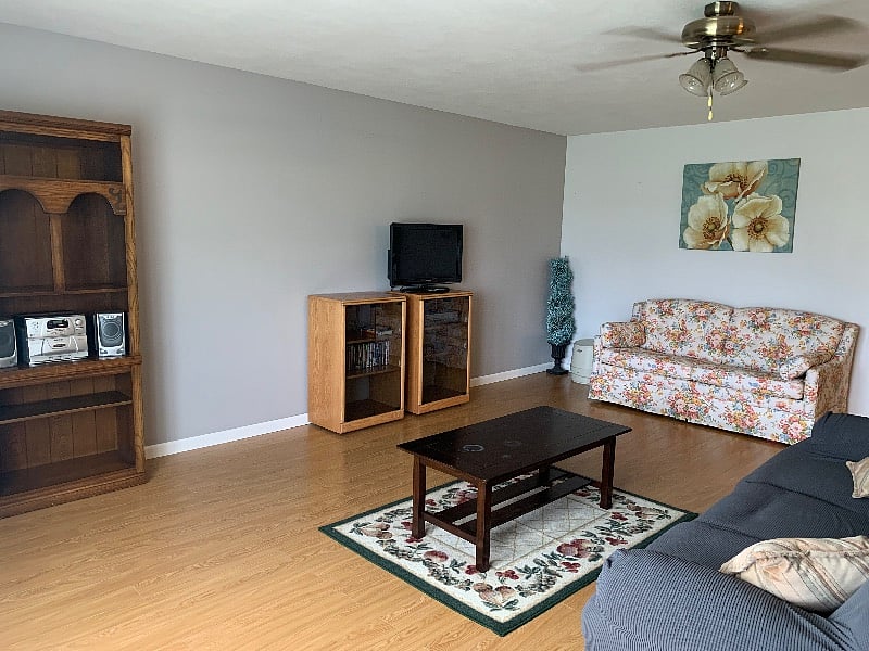 Open living room area