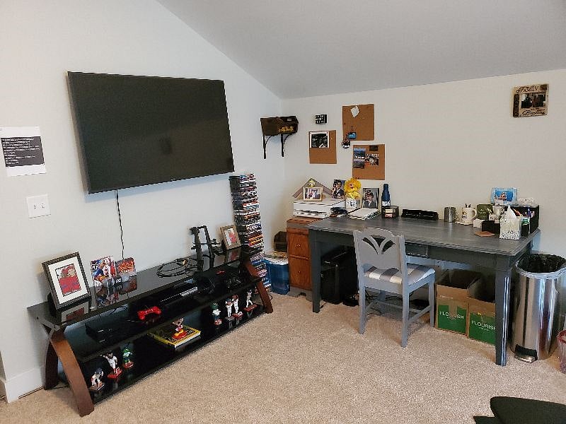 Work desk - shared space with printer