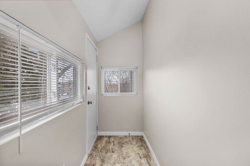 Storage room (to the left of the laundry closet) with exterior access