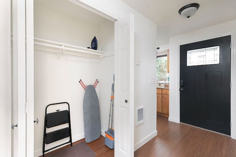Hall closet toward front door