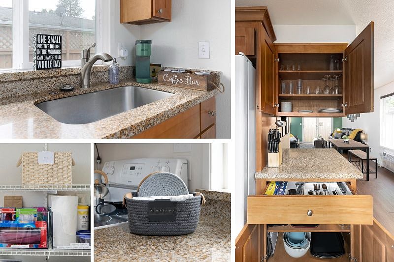Kitchen is fully furnished