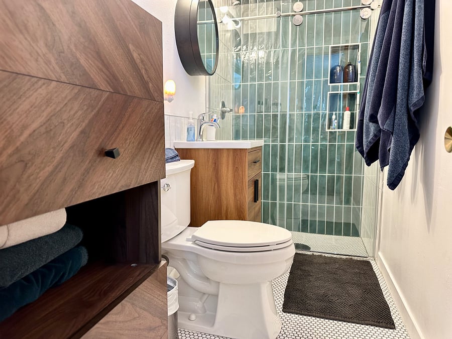 Water heat is amazing and will last longer than most average showers!
