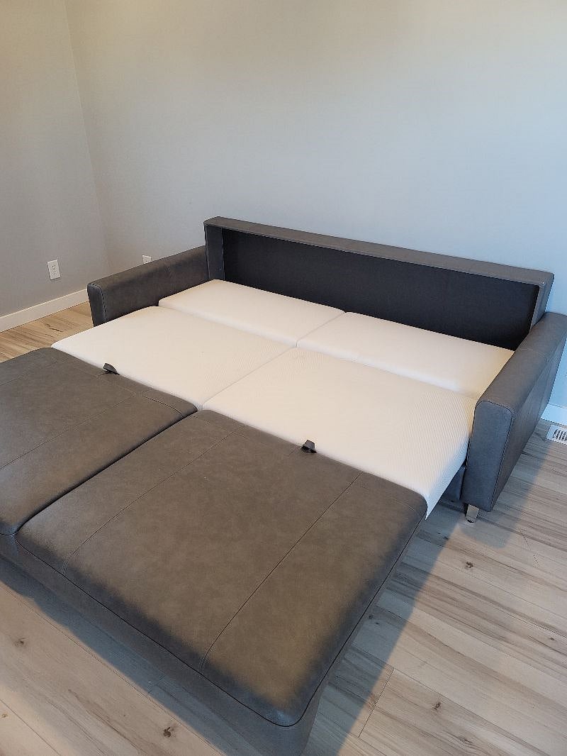 Couch in pulled out configuration