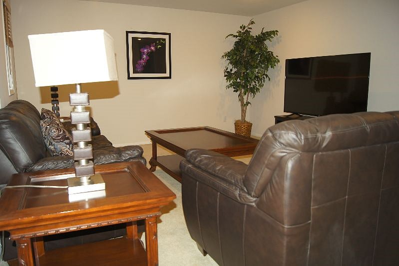 Upstairs Family Room with 65" HD TV